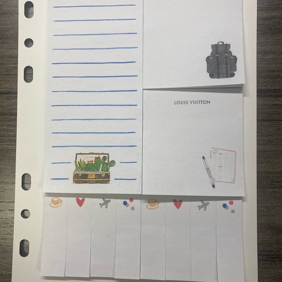 Authentic Louis Vuitton Post-it Notes and Sticker Collection - Picture 3 of 10
